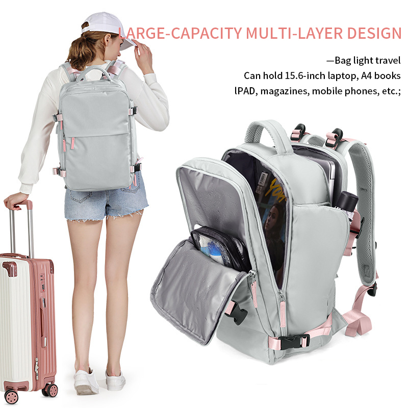 سفر النساء سفر Light Luggage School USB Backpack 